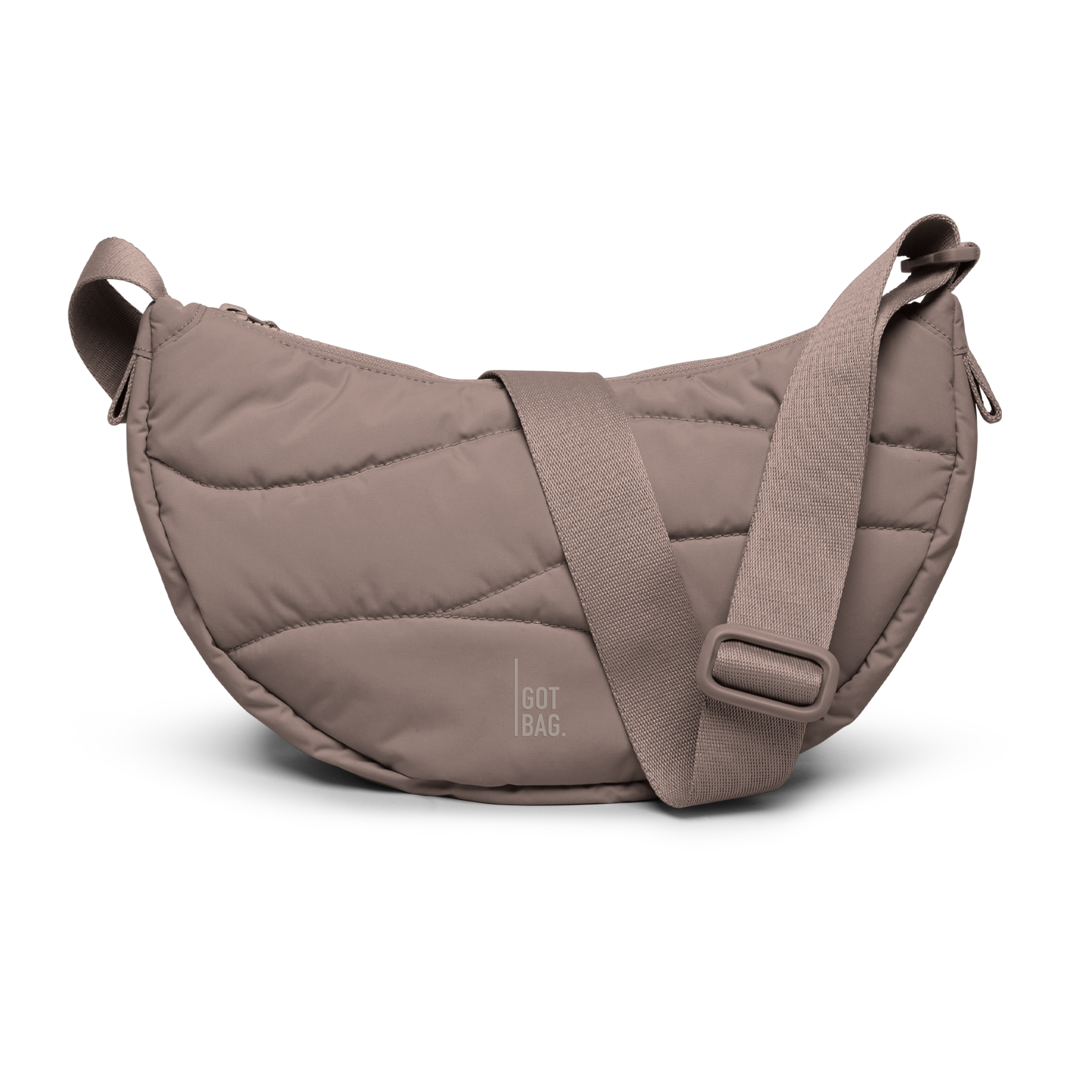 WAVY PUFFER MOON BAG SMALL
